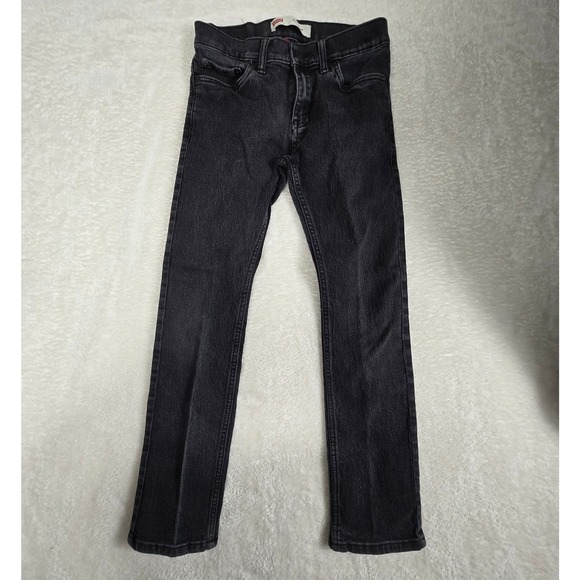 Levis 511 Slim Fit Black Wash Denim Jeans Boys Size 14 Regular - Picture 1 of 7